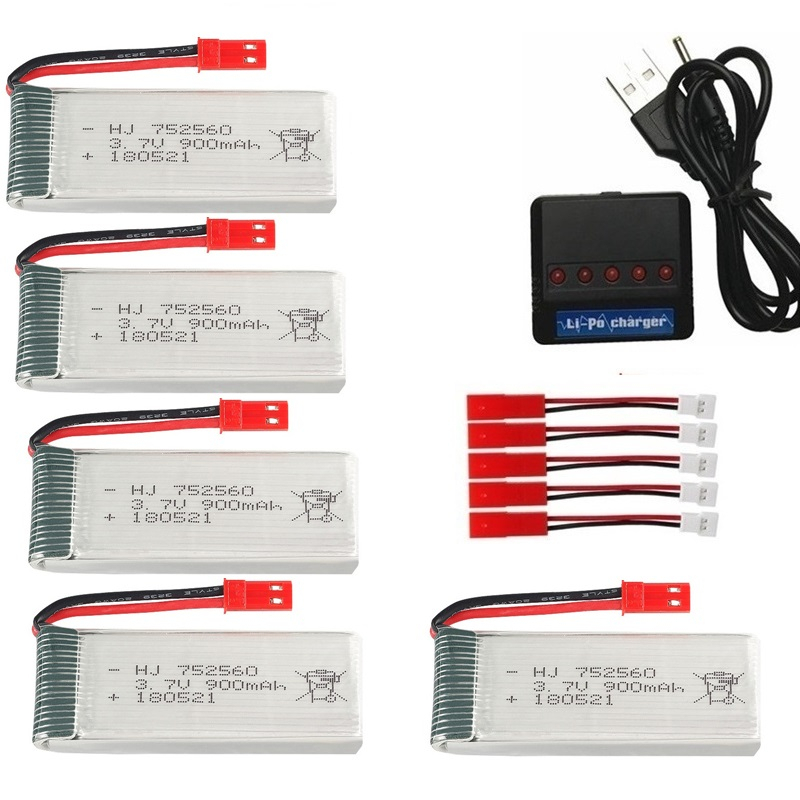 JST 3.7V 900mah Rechargeable B - Eachine Drone E58 评论和价格