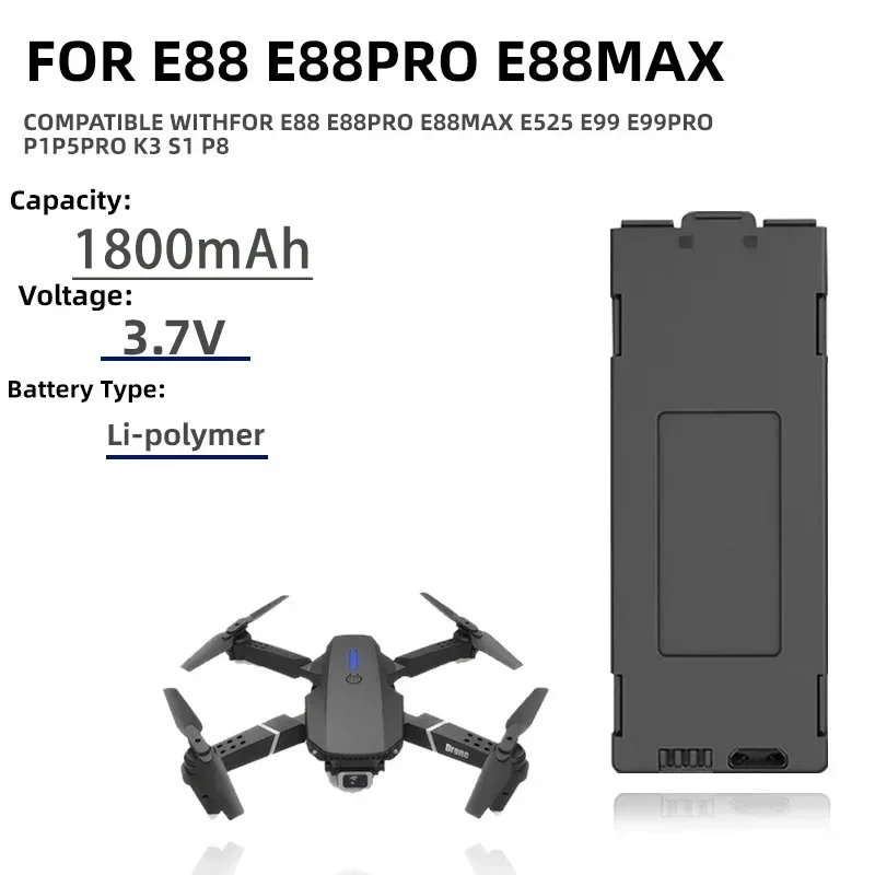 1-10pcs E99 Pro Drone Battery  - Eachine Drone E58 评论和价格