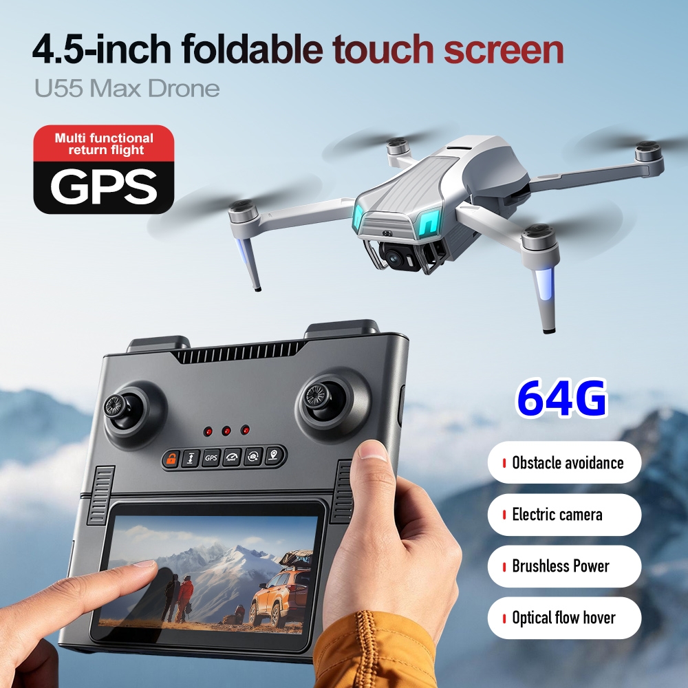 NCZOBOE U55  GPS Drone with Sc - Drone Gimbal 2 Axis 评论和价格