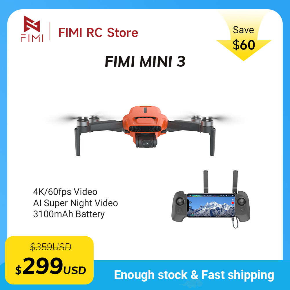 FIMI MINI 3 Camere Drone 4K 60 - Drone Gimbal Case 评论和价格